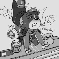 2boys anthro anthro_on_anthro babybus canon_x_oc clothed deputy_collie desktop dog doggy_style gay no_color oc_x_canon ocxcanon office office_sex officer_doberman original_character pavisian_ policeman sex_from_behind sheriff_labrador telephone text x-ray yaoi