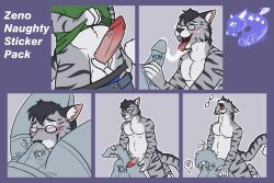 domestic_cat felid feline felis hi_res mammal naughty nsfw sticker telegram zeno