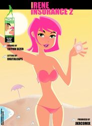 comic comic_cover erin_esurance esurance green_eyes jkr jkrcomix mascot pink_hair tagme