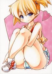 1girls big_breasts blush breasts dat_ass female female_only green_eyes heart innie_pussy kasumi_(pokemon) large_breasts misty_(pokemon) nintendo orange_hair pokemon pussy solo thick_thighs thighs vagina yutakasan-love