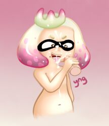 2018 cephalopod cum cum_in_mouth cum_inside cum_on_face cum_string disembodied_penis handjob inkling male marine nintendo pearl_(splatoon) penis sex splatoon splatoon_2 squid video_games yiffnotgif