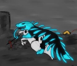 blue_lizard_(rain_world) lizard lizard_(rain_world) penis rain_world repost reposted reptile scalie scapewolf slugcat survivor_(rain_world) vulture_grub