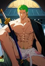 roronoa zoro from one piece by kyosuke takesaki