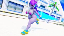 anthro aquatic_dragon beach dragon female female_protagonist freedom_planet freedom_planet_2 nude nude_female sahanovazamat sash_lilac video_games water_dragon