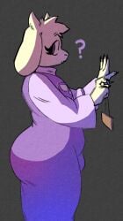 2d ? ass big_ass boss_monster bottom_heavy bubble_butt bulge chubby chubby_male crossdressing dress furry garbageboxxxed genderswap_(mtf) horns large_ass long_ears long_fingernails looking_back male purse rule_63 side_view toriel undertale undertale_(series)