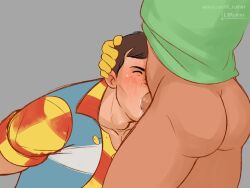 2boys ass bob_the_builder bob_the_builder_(series) crossover face_fucking gay handy_manny lilruiner male male_only manny_(character) manny_garcia penis tagme yaoi