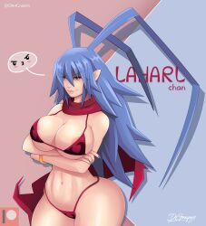 2021 ass big_ass bikini bikini_bottom bikini_top bimbo breasts canon_genderswap dante-grapes disgaea disgaea_d2 genderswap_(mtf) hi_res hips huge_ass huge_hips laharl laharl-chan large_ass large_breasts nippon_ichi_software skimpy_bikini thick_thighs thighs visible_nipples wide_hips