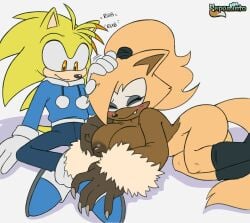 1girls alternate_breast_size big_breasts blush boots_only breasts claws cute cute_face fan_character female head_rub huge_breasts large_breasts lying_on_lap male mobian mostly_nude pepamintop ponytail sega sonic_(series) sonic_the_hedgehog_(series) straight were werewolf whisper_the_wolf wholesome