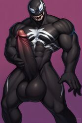 ai_generated balls big_balls big_penis black_body frosting.ai hand_on_penis happy huge_balls huge_cock humanoid humanoid_genitalia humanoid_penis male marvel marvel_comics masturbation muscles muscular muscular_male penis spider-man_(series) standing standing_masturbation touching_penis venom venom_(marvel)