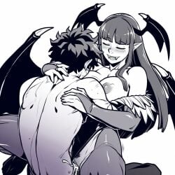 ai_generated boku_no_hero_academia cum cum_in_pussy cum_inside darkstalkers dreson gentle_mommy izuku_midoriya love male/female mature_female monochrome morrigan_aensland my_hero_academia sex vaginal_penetration vaginal_sex vampire_savior younger_male younger_penetrating_older