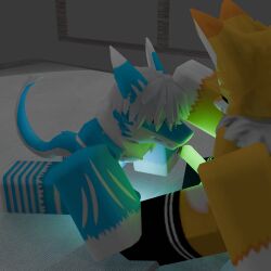 2boys 3d anthro artist_request bedroom femboy fox furred_dragon furry gay male oral_sex penetration penis roblox roblox_avatar robloxian sex source_request tagme