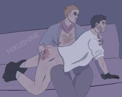 2024 2boys artist_logo artist_name artist_upload call_of_duty call_of_duty:_modern_warfare_2 gay hikushine self_upload spanking spanking_ass tattoos vladimir_makarov yuri_(call_of_duty)