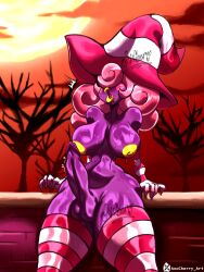 1futa areolae axocherry balls big_breasts big_penis breasts cap erect_penis erection futa_only futanari humanoid humanoid_penis mario_(series) nipples nude paper_mario paper_mario:_the_thousand-year_door penis pink_hair precum purple_skin self_upload sleeves socks solo standing surprised testicles thick_thighs vivian_(paper_mario) wide_hips