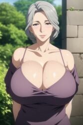 ai_generated big_breasts cleavage gilf grandmother huge_breasts old older_female ultrahentaisai