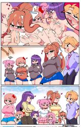 1boy 4girls big_breasts big_penis blowjob blue_eyes blue_skirt blush blushing bodily_fluids bow breasts closed_eyes clothed clothes clothing comic comic_page comission commission commission_art cookie cookies crossover cum cum_inside cute_fang doki_doki_literature_club doki_doki_takeover eating eating_cookie eating_food eating_pussy eyes_closed family_bonding fang father_and_child female food friday_night_funkin green_eyes groping groping_breasts group_sex hair_bow hairbow harem heart heart-shaped_pupils hearts holding_cookie huge_cock kissing long_hair male monika_(doki_doki_literature_club) mother_and_child mother_and_daughter multiple_girls multiple_pregnancies natsuki_(doki_doki_literature_club) oral oral_penetration oral_sex penetration penis pink_eyes pink_hair plate pregnant pregnant_female purple_eyes purple_hair quavernsfw red_bow red_hair_bow red_hairbow sayori_(doki_doki_literature_club) semen senpai_(friday_night_funkin) sex skirt small_breasts strawberry_blonde_hair tagme thick_thighs voluptuous yuri_(doki_doki_literature_club)