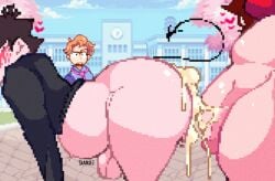 1futa background big_ass big_belly big_penis bloated_belly breasts brown_hair clothing cum cum_inside dani_(danielito) danielito femboy friday_night_funkin futa_mommy_gf futa_on_male futanari girlfriend_(friday_night_funkin) huge_ass huge_cock light-skinned_futanari light-skinned_male light_skin outdoors outside pixel_art senpai_(friday_night_funkin) stuffed_belly