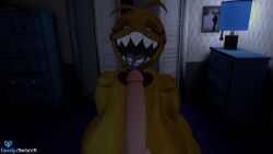 3d animated areola areolae bellavr big_areola big_breasts blowjob breasts color colored five_nights_at_freddy's five_nights_at_freddy's_2 light-skinned_male light_skin looking_at_viewer looking_pleasured nipple nipples pov sound sucking sucking_penis tagme tall tall_female taller_female taller_girl toy_chica_(cyanu) toy_chica_(fnaf) video vr vr_media vrchat vrchat_avatar vrchat_media vrchat_model