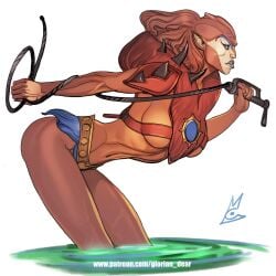 beastman female genderswap_(mtf) masters_of_the_universe nunchaku_(artist) rule_63 sideboob