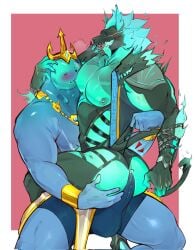 2024 2boys anthro ass blue_body blush bodily_fluids bulge butt canid canid_demon canine canis cerberus_(fortnite) clothed clothing clothing_pull demon duo epic_games erection erection_under_clothes erection_under_clothing fortnite gay genital_fluids genital_outline goo_creature goo_humanoid hand_on_butt harryharold hellhound hi_res humanoid humanoid_on_anthro male male/male male_only mammal mythological_canine mythological_creature mythology nipples open_mouth penis_outline penis_under_clothes poseidon_(fortnite) precum precum_through_clothing rippley simple_background sweat tongue tongue_out underwear underwear_pull wet wet_clothing yaoi