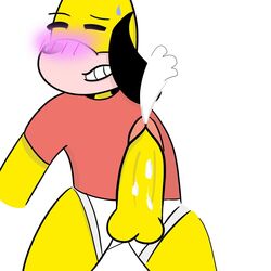 cum male_focus red_shirt toontown toontown_dog toontown_online yellow_dog yellow_fur