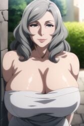 ai_generated big_breasts cleavage gilf grandmother huge_breasts old older_female ultrahentaisai