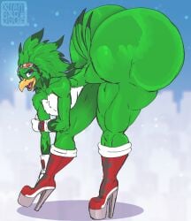 accipitrid ass avian beak big_ass big_butt bird blue_eyes boots digitigrade femboy gay girly gloves goggles goggles_on_head green_feathers hawk huge_ass huge_butt hyper hyper_ass hyper_butt jet_the_hawk male male_only plump_ass shiny sonic_(series) sonic_riders sonic_the_hedgehog_(series) thick_thighs white_feathers wide_hips xtrent968 high_heel_boots patreon_exclusive bent_over