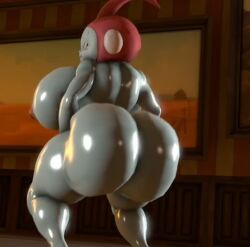 3d animated ass ass_shake dragon_ball dragon_ball_super fat fat_ass female female_only ironhawk kabalmystic_(style) no_sound ribrianne shake shaking_ass solo solo_female tagme twerk twerking video