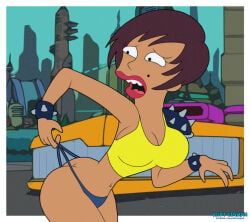 1girls accurate_art_style ass ass_crack big_breasts breasts curvy curvy_figure female female_only first_porn_of_character futurama huge_ass huge_breasts kurt_lenman large_ass minx_(futurama) mole slim_waist tomboy wedgie
