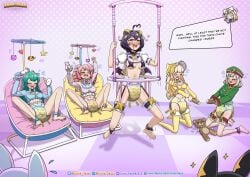 abdl araga_kiwi baby_clothes defeated_heroine defeated_villainess diaper diaper_fetish female female_only hanabishi_haruka hiiragi_utena humiliation kuma-dasai leopard_(mahou_shoujo_ni_akogarete) magia_azul magia_baiser magia_magenta magia_sulphur mahou_shoujo_ni_akogarete mental_regression messy_diaper minakami_sayo morino_korisu nero_alice pasties peeing peeing_self scat shitting_self soiled_diaper tenkawa_kaoruko urination