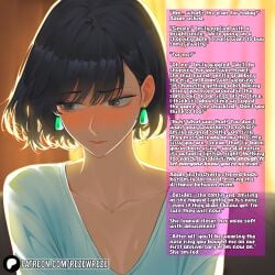 ai_generated androgynous anime anime_style blush_lines blushing blushing_at_viewer blushing_profusely caption captioned crossdressing crossdressing_(mtf) crossdressing_male femdom femdom_caption feminine feminine_body feminine_faced_male feminine_male feminine_pose feminization feminized_male flustered looking_at_viewer mtf_crossgender mtf_transformation pierced_ears piercing sissy sissy_caption sissyfication