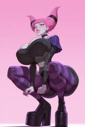 1girls ai_generated ass_bigger_than_head bewitching_thighs big_ass big_breasts big_thighs breasts breasts_bigger_than_head bubble_ass bubble_butt chest curvaceous curvy curvy_figure dc dc_comics digital_media_(artwork) dumptruck_ass dumptruck_butt fat_ass female female_only grey-skinned_female grey_body grey_skin hips hourglass_figure huge_ass huge_breasts jinx_(dc) large_ass large_breasts legs magic_user mature mature_female pink_hair round_ass slim slim_waist sorceress teen_titans thick thick_ass thick_hips thick_legs thick_thighs thighs thighs_bigger_than_head urumcevarts voluptuous waist wide_ass wide_hips wide_thighs witch