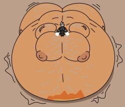overweight overwatch overweight_male roadhog bara inflation inflation_fetish air_inflation male male_only fat fat_male chubby chubby_male solo nipples