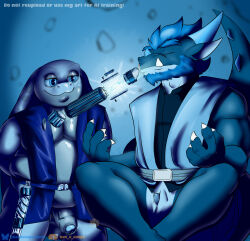 1alien 2026 2anthro 2boys 2male amphibian arty_(artythefrog) balls ben_d_koopa benediktus_(artist) benediktus_(ben_d_koopa) blue_monochrome chubby chubby_anthro chubby_male claws closed_eyes different_sizes digital_art digital_drawing_(artwork) digital_media_(artwork) dragon floating floating_object foreskin frog half_dressed half_naked half_nude horns humanoid_genitalia humanoid_penis jedi jedi_master jedi_padawan jedi_robes kyber_crystal lightsaber lightsaber_hilt may_the_4th_be_with_you meditating meditation monochrome muscular muscular_anthro muscular_male mythology original_art original_artwork original_character overweight overweight_anthro overweight_male penis penis_out penis_poking_out precum precum_drip relaxed_expression simple_background simple_shading slit slit_penis smile social_media star_wars star_wars_day text watermark