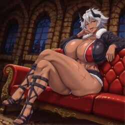 helga (buta no gotoki) from buta no gotoki sanzoku ni torawarete shojo o ubawareru kyonyuu himekishi & onna senshi: zettai chinpo nanka ni maketari shinai!! the animation by kyuro69
