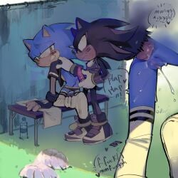 shadow the hedgehog from sonic (series) by pinklilim