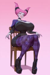 1girls ai_generated ass_bigger_than_head bewitching_thighs big_ass big_breasts big_thighs breasts breasts_bigger_than_head bubble_ass bubble_butt chest curvaceous curvy curvy_figure dc dc_comics digital_media_(artwork) dumptruck_ass dumptruck_butt fat_ass female female_only grey-skinned_female grey_body grey_skin hips hourglass_figure huge_ass huge_breasts jinx_(dc) large_ass large_breasts legs magic_user mature mature_female pink_hair round_ass slim slim_waist sorceress teen_titans thick thick_ass thick_hips thick_legs thick_thighs thighs thighs_bigger_than_head urumcevarts voluptuous waist wide_ass wide_hips wide_thighs witch