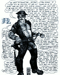 domino_(donald_merrick) monochrome traditional_media gay yaoi original archived_source muscular male male_only dated 1976
