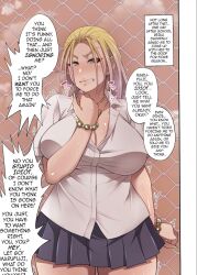 1girls blonde_female blonde_hair chubby_female comic dialogue english english_text gyaru korotsuke tagme tsundere video voice_acted