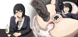 1boy 1girls after_anal after_mating_press after_sex ahe_gao anal anal_addiction anal_creampie anal_impregnation anal_juice anal_juice_drip anal_juice_on_penis anal_juice_string anal_juice_trail anal_mating_press anal_only anal_only_lifestyle anal_only_maebari anal_orgasm anal_sex anal_slut anus begging begging_for_anal begging_for_more big_ass big_penis black_hair buttslut clothed clothed_sex cum cum_in_ass cum_inside dark-skinned_male dirty_talk disembodied_penis drooling drunk drunk_bubble drunk_female english_text fucked_silly gaping gaping_anus heart heart-shaped_pupils horny_female instant_loss_2koma kimono light-skinned_female looking_at_viewer loving_it mating_press medium_breasts meeow68 naruto_(series) no_text_version on_bed orgasm_face pleasure_face plow_pose sake sake_bottle sealed_pussy shizune short_hair steamy_breath sudden_plot_development sweat talking_to_viewer unseen_male virgin virgin_doing_anal wet_pussy wide_hips