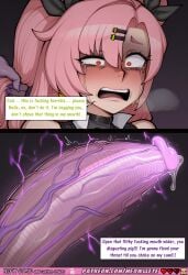 ahegao ai_generated begging belle(summer_skies)_(zenless_zone_zero) belle(zenless_zone_zero) belle_(zenless_zone_zero) bunny_ears closeup comic comic_strip comics crying cum deepthroat dialogue domination dripping drool electric_dildo electricity energy explicit face fate/grand_order fate_(series) female femdom fluids forced_oral glowing_dildo hair_ornament hoyoverse huge_dildo lesbian meowllete mihoyo mihoyo_technology_(shanghai)co.ltd. monster_cock nicole_demara nsfw open_mouth oral_sex orange_eyes pink_hair purple_dildo purple_energy saliva scared_expression shiny_wet slimy_dildo speech_bubble sweat tears tentacle_dildo terrified text threat throat_fuck twintails veiny_dildo yuri zenless_zone_zero zzz