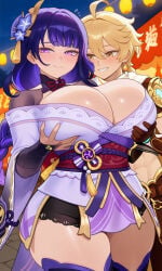 1boy 1female 1female1male 1girl 1girls 1male 1male1female aether_(genshin_impact) ai_generated big_boobs big_breasts big_tits black_shorts blushing blushing_female blushing_male boobs boobs_bigger_than_head braided_hair breasts breasts_bigger_than_head breasts_focus breasts_grab busty busty_female cleavage cleavage_window couple curvaceous curvaceous_body curvaceous_female curvaceous_figure curvaceous_hips curvaceous_thighs curvy curvy_body curvy_female curvy_figure curvy_hips earrings eyes female festival genshin_impact groping groping_breast groping_breasts groping_from_behind groping_own_breast hair hair_ornament hand_on_breast hands_on_breasts hourglass_figure hourglass_figured_female hoyoverse huge_cleavage image inazuma_girls japanese_clothes kimono large_boobs large_breasts large_tits lips long_purple_hair male mihoyo mole mole_under_eye obi plump_boobs plump_breasts plump_hips plump_thighs plump_tits ponytail purple_eyes purple_hair purple_kimono raiden_ei raiden_shogun revealing_clothes revealing_kimono revealing_outfit ribbon sash sexy sexy_female shoulder_armor thighs tits tits_bigger_than_head traveler_(genshin_impact) voluptuous voluptuous_female voluptuous_woman wide_hips yellow_eyes yellow_hair