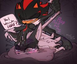 anal anal_sex annoyed anthro bed bite bite_mark bites blood blush bodily_fluids bruised canid canine canis claw_scratching claws crying duo eulipotyphlan forced forceful furniture hair hedgehog heterochromia holding_down holding_head infinite_(sonic) infinitethejackal insult jackal klonoaking long_hair lying male male/male male_duo mammal nude on_bed on_front pain penetration questionable_consent rape rough_sex sadism scratch scratches scratching sega sex shadfinite shadow shadow_the_hedgehog shaking sonic_(series) sonic_forces sonic_the_hedgehog_(series) sweat tail tears under_covers upset wounded