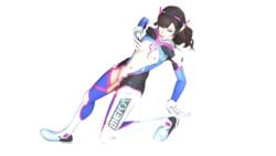 3d blizzard_entertainment d.va futa_only futanari intersex overwatch photoshoot pose rebelman source_filmmaker white_background