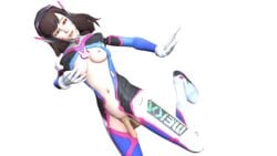 3d blizzard_entertainment d.va futa_only futanari intersex overwatch penis photoshoot pose rebelman source_filmmaker white_background