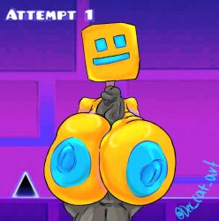 1boy 1boy1girl 1girls big_breasts big_penis blue_areola blue_eyes blue_mouth blue_nipples boobjob breasts breasts_bigger_than_head cube_4_(geometry_dash) dex_cat_art geometry_dash grey_skin huge_breasts huge_cock large_breasts large_penis naked_female naked_male nude_female nude_male paizuri penis shitpost square_head titjob top_heavy veiny_penis yellow_skin