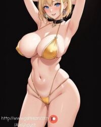 bikini blonde_hair blonde_hair breasts hentai ia patreon