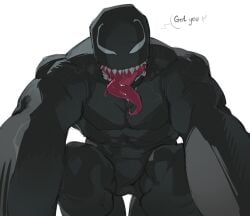 1boy kogito male male_only marvel spider-man_(series) standing_over_viewer venom_(marvel)