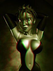 1girls 3d arcadonna artist_name bare_shoulders big_breasts black_dress black_gloves busty cleavage curvy detailed_background elbow_gloves eyelashes female female_only front_view gloves hourglass_figure human kondaspeter lipstick looking_at_viewer makeup red_lipstick shiny shiny_skin short_hair solo standing voluptuous wide_hips