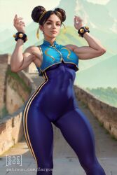 1girls ai_generated big_breasts chun-li female_only solo solo_female street_fighter street_fighter_alpha zargos