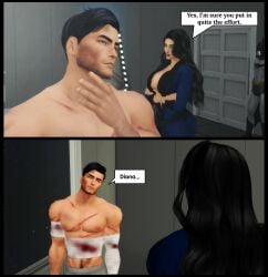 3d batman batman_(series) bruce_wayne comic dc dc_comics diana_prince justice_league male/female page_6 pof3445 sims4 straight the_sims_4 wonder_woman wonder_woman_(series)